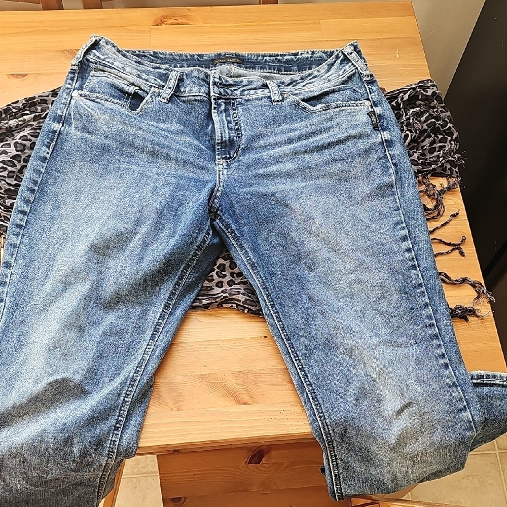 Silver Jeans Blue Straight Leg Denim